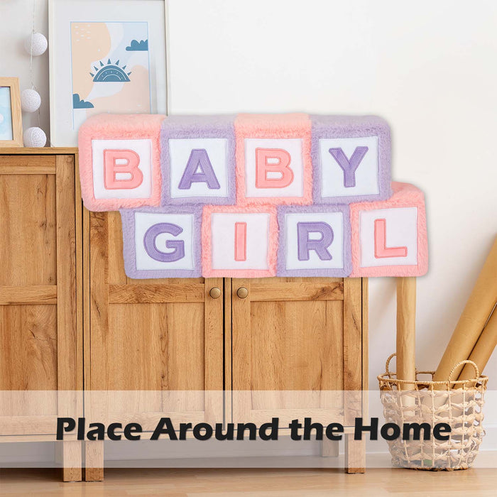 Wall Decoration Plush Baby Girl Plush Gift Idea 33cm x 42cm Pink X 1