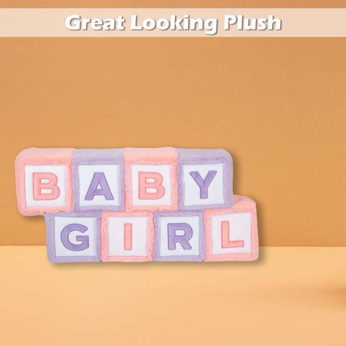Wall Decoration Plush Baby Girl Plush Gift Idea 33cm x 42cm Pink X 1