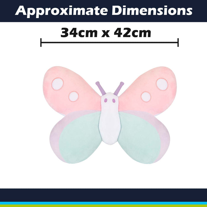 Wall Decoration Plush Butterfly Plush Gift 34cm x 42cm Multicolour X 1
