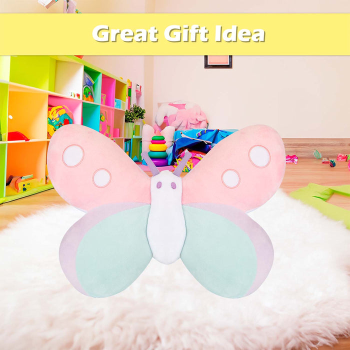 Wall Decoration Plush Butterfly Plush Gift 34cm x 42cm Multicolour X 1