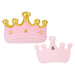 Wall Decoration Plush Crown Plush Gift 34cm x 42cm Pink X 1