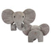 Wall Decoration Plush Elephant Plush Gift Idea 51cm x 60cm Grey X 1