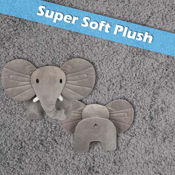 Wall Decoration Plush Elephant Plush Gift Idea 51cm x 60cm Grey X 1