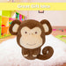 Wall Decoration Plush Monkey Plush Gift Idea 51cm x 60cm Brown X 1