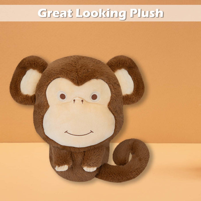 Wall Decoration Plush Monkey Plush Gift Idea 51cm x 60cm Brown X 1