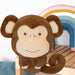 Wall Decoration Plush Monkey Plush Gift Idea 51cm x 60cm Brown X 1