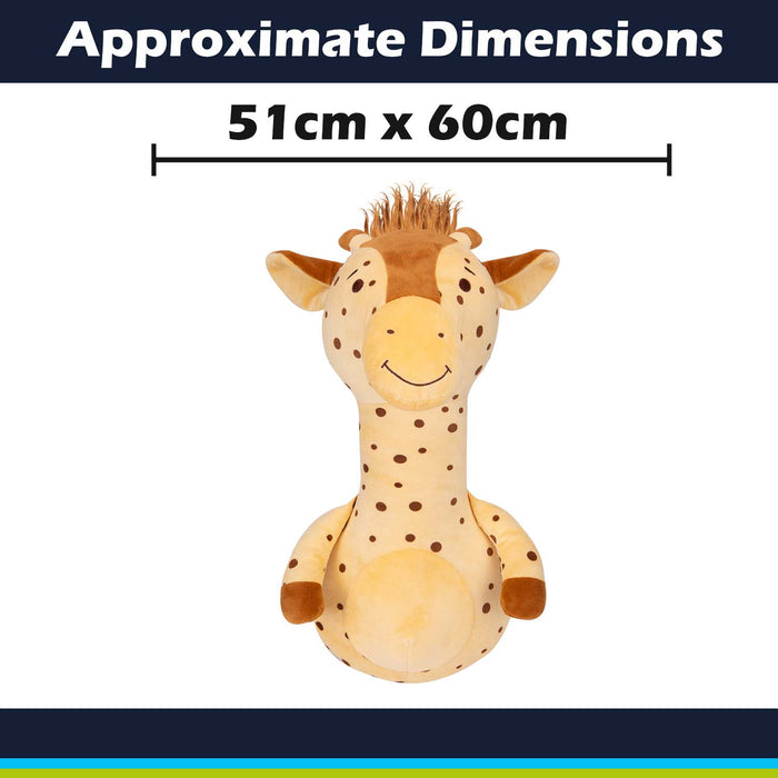 Wall Decoration Plush Giraffe Plush Gift Idea 51cm x 60cm Yellow X 1