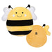 Wall Decoration Plush Bee Plush Gift Idea 36cm x 37cm Yellow X 1