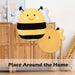 Wall Decoration Plush Bee Plush Gift Idea 36cm x 37cm Yellow X 1