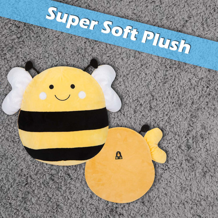 Wall Decoration Plush Bee Plush Gift Idea 36cm x 37cm Yellow X 1