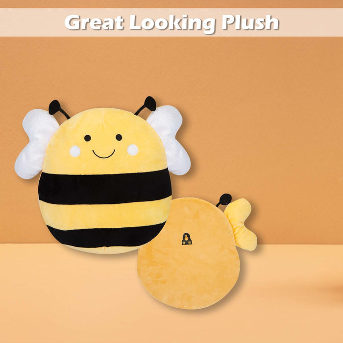 Wall Decoration Plush Bee Plush Gift Idea 36cm x 37cm Yellow X 1