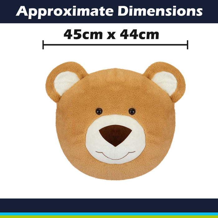 Wall Decoration Plush Brown Teddy Bear Plush 45cm x 44cm Brown X 1
