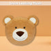 Wall Decoration Plush Brown Teddy Bear Plush 45cm x 44cm Brown X 1