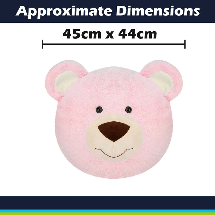 Wall Decoration Plush Pink Teddy Bear Plush 45cm x 44cm Pink X 1