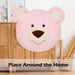 Wall Decoration Plush Pink Teddy Bear Plush 45cm x 44cm Pink X 1