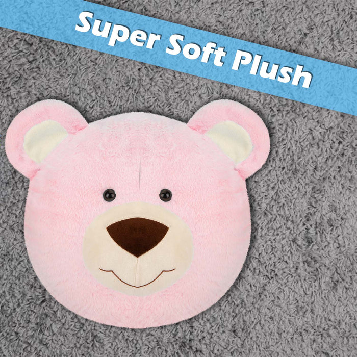 Wall Decoration Plush Pink Teddy Bear Plush 45cm x 44cm Pink X 1