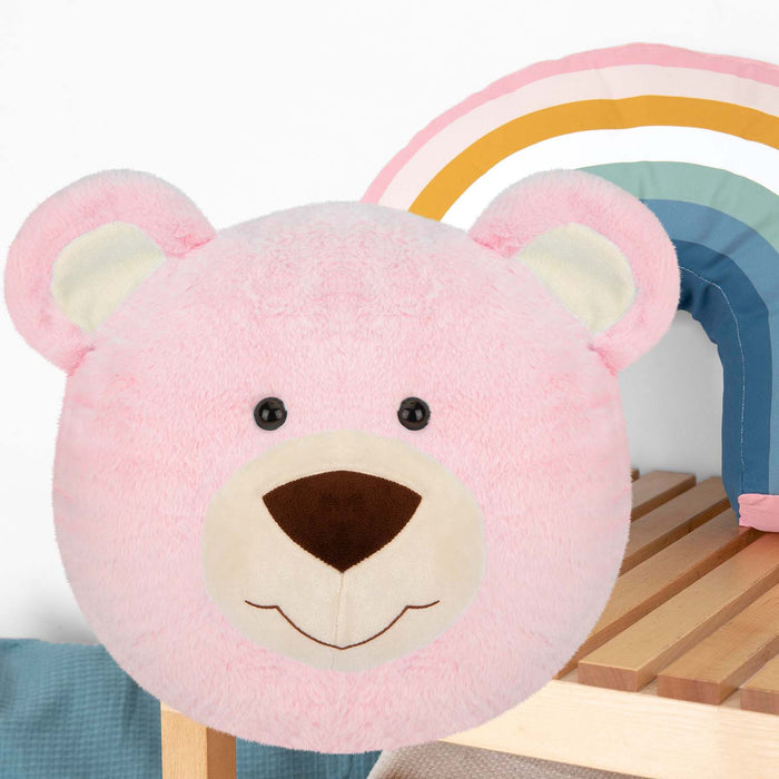 Wall Decoration Plush Pink Teddy Bear Plush 45cm x 44cm Pink X 1
