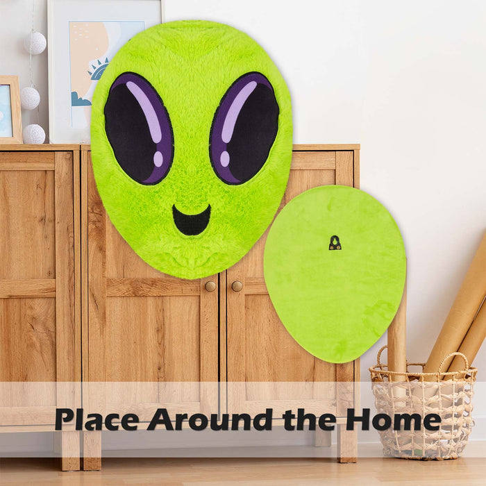 Wall Decoration Plush Alien Plush Gift Idea 51cm x 25cm Green X 1