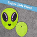 Wall Decoration Plush Alien Plush Gift Idea 51cm x 25cm Green X 1