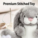 Grey Bunny 35cm Plush Milly Rabbit Lifelike Premium Fluffy Toy