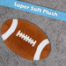 Wall Decoration Plush American Football Plush 41cm x 34cm Brown X 1