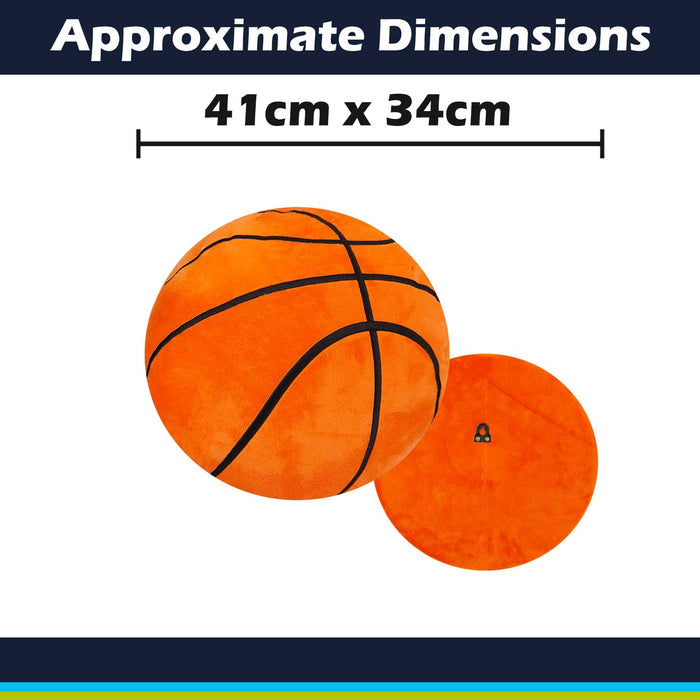 Wall Decoration Plush Basketball Plush Gift 41cm x 34cm Orange X 1