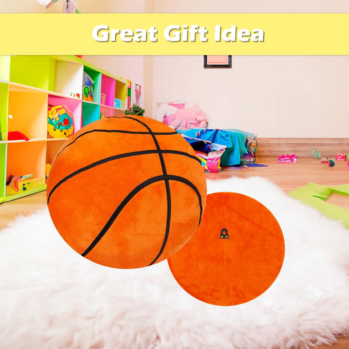 Wall Decoration Plush Basketball Plush Gift 41cm x 34cm Orange X 1