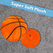 Wall Decoration Plush Basketball Plush Gift 41cm x 34cm Orange X 1