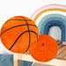 Wall Decoration Plush Basketball Plush Gift 41cm x 34cm Orange X 1