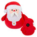 Christmas Santa Wall Decoration Plush Gift Idea 49cm x 41cm Red X 1