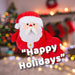 Christmas Santa Wall Decoration Plush Gift Idea 49cm x 41cm Red X 1