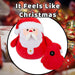 Christmas Santa Wall Decoration Plush Gift Idea 49cm x 41cm Red X 1