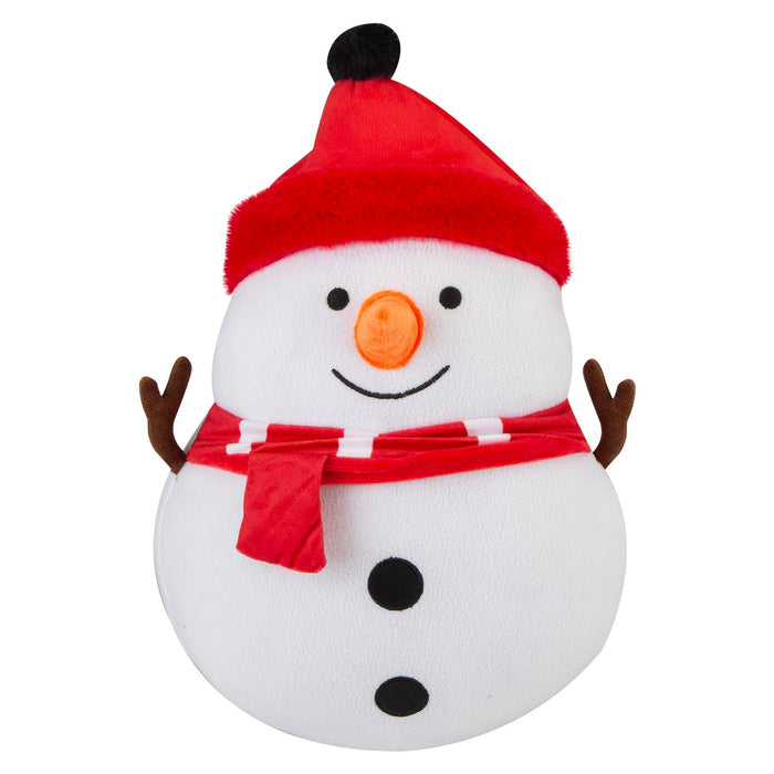 Christmas Snowman Wall Decoration Plush Gift 49cm x 41cm White X 1
