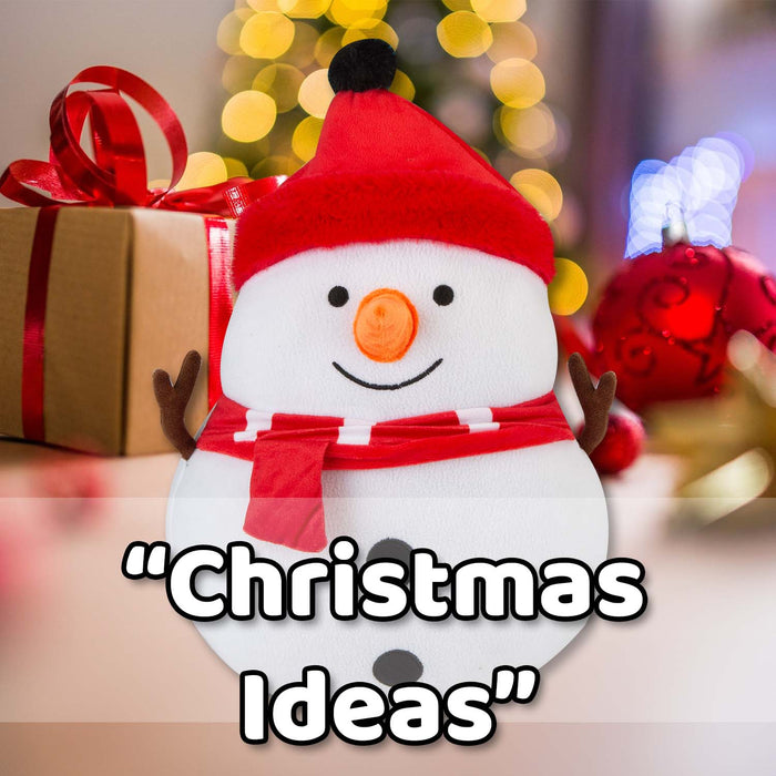 Christmas Snowman Wall Decoration Plush Gift 49cm x 41cm White X 1