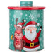 Christmas Biscuit Tin Santa Themed Design X 1 15. 5cm Christmas Themed