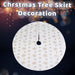 Christmas Tree Skirt Decoration 110cm x 110cm Gold X 1