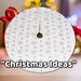 Christmas Tree Skirt Decoration 110cm x 110cm Gold X 1