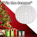 Christmas Tree Skirt Decoration 110cm x 110cm Gold X 1