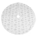 Christmas Tree Skirt Decoration 110cm x 110cm Silver X 1