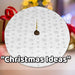Christmas Tree Skirt Decoration 110cm x 110cm Silver X 1