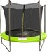 8FT Trampoline With Inner Netting in Green