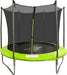 8FT Trampoline With Inner Netting in Green