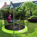 8FT Trampoline With Inner Netting in Green