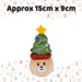 Christmas Tree Soft Toy Plush Gift Idea 15cm x 9cm Multicolour X 1