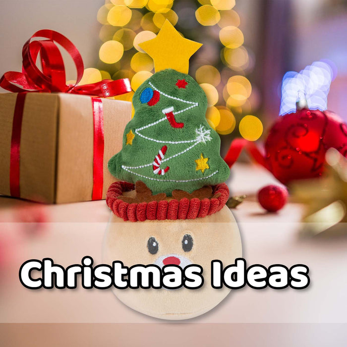 Christmas Tree Soft Toy Plush Gift Idea 15cm x 9cm Multicolour X 1