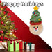 Christmas Tree Soft Toy Plush Gift Idea 15cm x 9cm Multicolour X 1