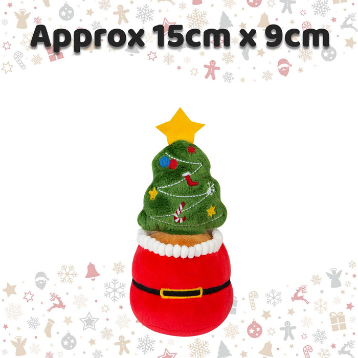 Christmas Tree Soft Toy Plush Gift Idea 15cm x 9cm Multicolour X 1