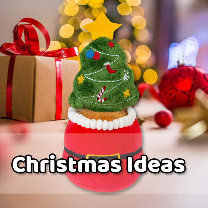 Christmas Tree Soft Toy Plush Gift Idea 15cm x 9cm Multicolour X 1