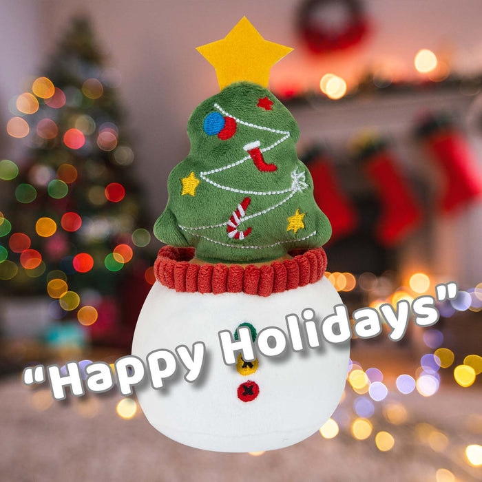 Christmas Tree Soft Toy Plush Gift Idea 15cm x 9cm Multicolour X 1