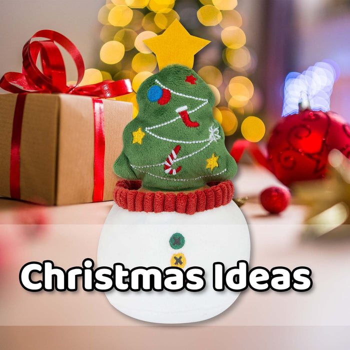 Christmas Tree Soft Toy Plush Gift Idea 15cm x 9cm Multicolour X 1
